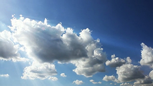 太陽光　雲　微速度撮影